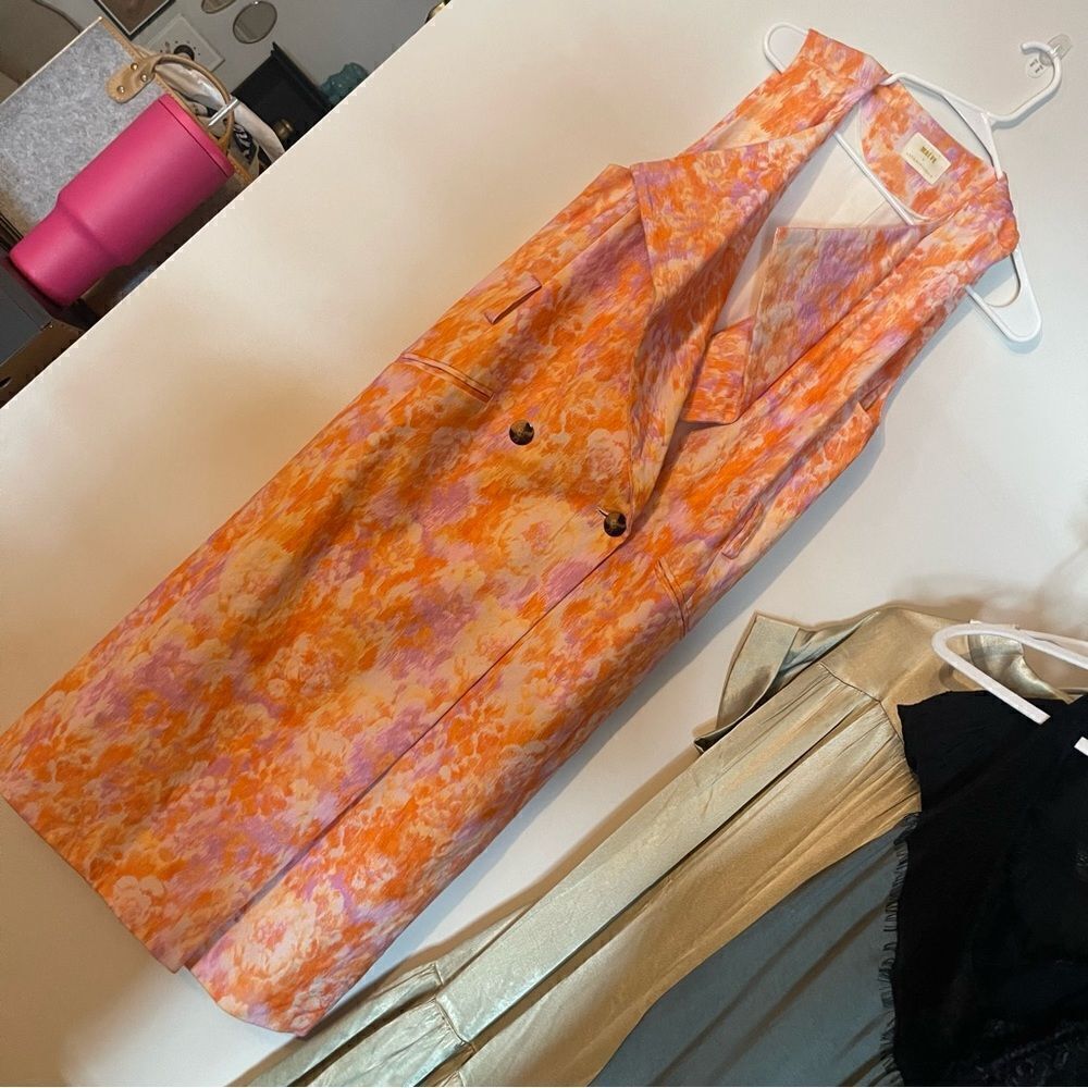 NWOT Anthropologie Maeve Summer Long Vest - one size - Picture 2 of 3